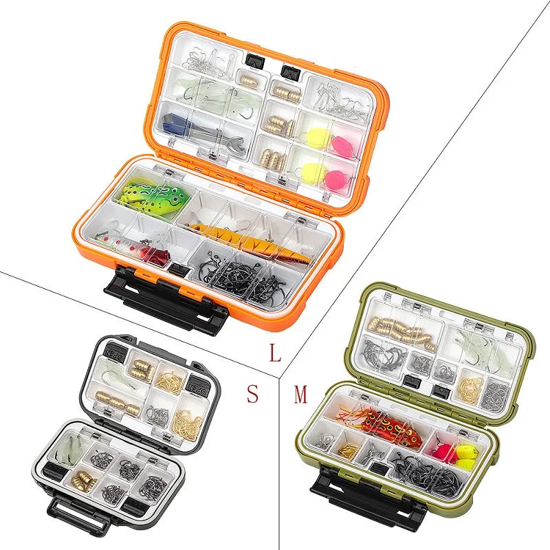 Waterproof Fishing Tackle Box: Tool Storage Container for Fishing Accessories - Fish Hook, Lure, and Bait Organizer for Carp Fishing