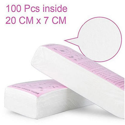 Nonwoven Hair Removal Wax Paper - 100/500/1000pcs Epilator Wax Strips for Body, Leg & Arm - High Quality