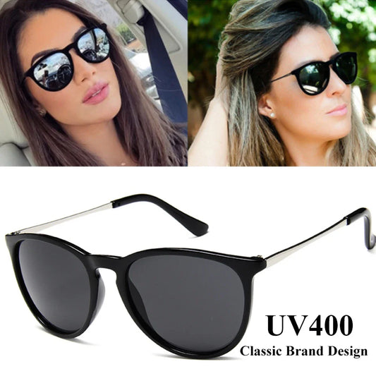 Retro Round Sunglasses — Designer Alloy Mirror Shades for Men & Women