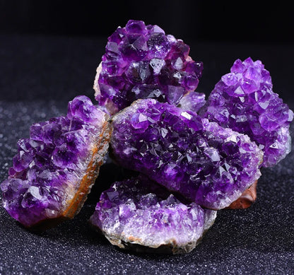 Amethyst Geode Crystal Wand — 10-70g Natural Quartz Stone Point for Energy Healing & Home Décor (30-50mm)