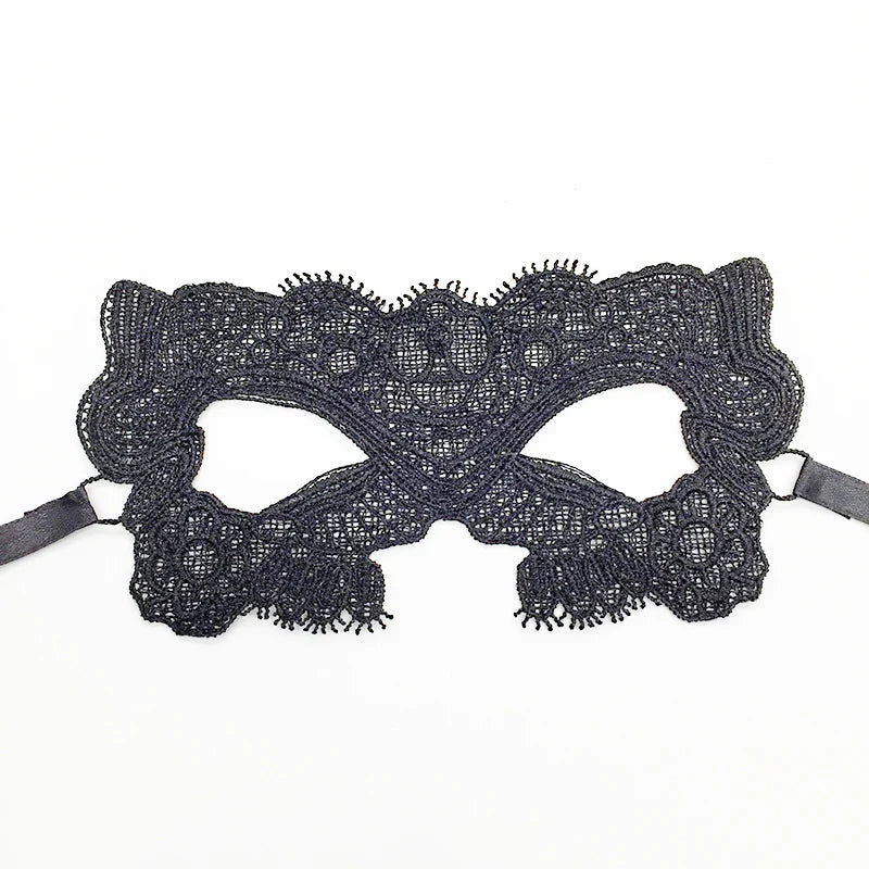 Sexy Lace Eye Mask for Women — Venetian Masquerade, Halloween & Carnival Half-Face Cosplay Party Mask