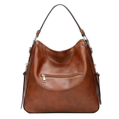 DIDABEAR Leather Hobo Bag for Women - Fashion Shoulder Bag, Large Capacity Vintage Tote Purse