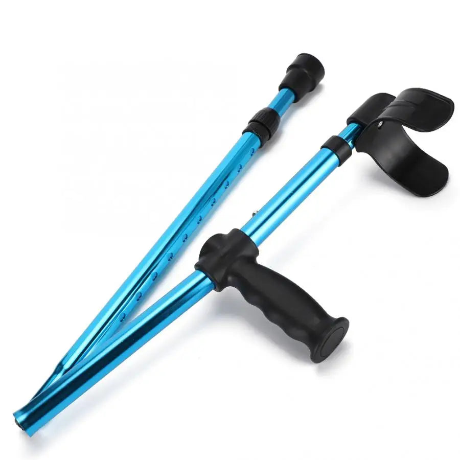 Adjustable Folding Aluminum Crutch – Telescopic Underarm Cane for Seniors & Disabled