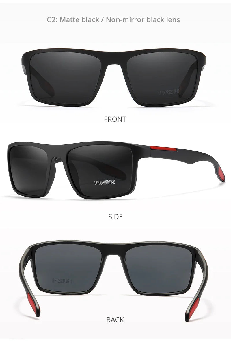 KDEAM Ultra-Light Polarized Sports Sunglasses for Men & Women – TAC 1.1mm Lens, Category 3 Driving Sun Glasses