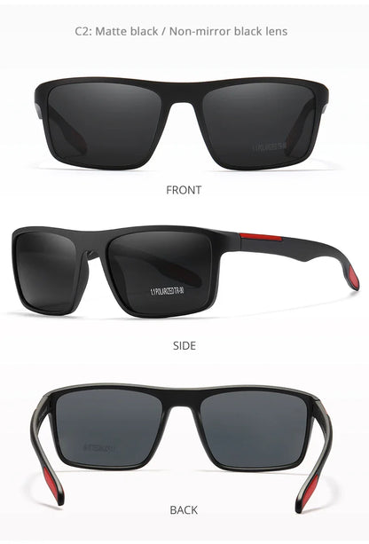 KDEAM Ultra-Light Polarized Sports Sunglasses for Men & Women – TAC 1.1mm Lens, Category 3 Driving Sun Glasses