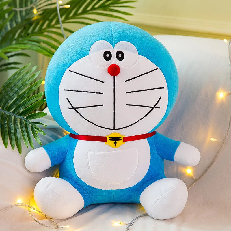Anime Doraemon Kawaii Plush Toy – Soft Stuffed Animal Doll, Birthday Gift for Kids & Girlfriend