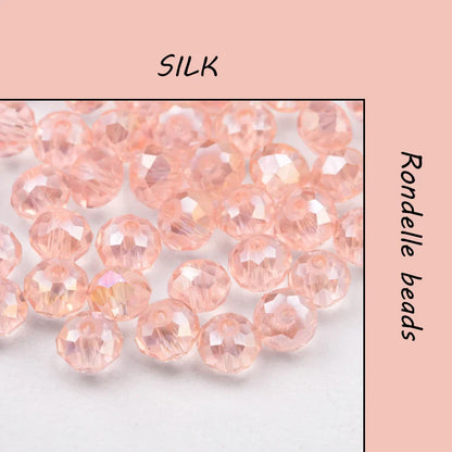 300PCS 4mm Round Crystal Glass Beads Set – Colorful Spacer Beads for Bracelet Jewelry Making & DIY Crafts (Buy 1 Get 1 Free)