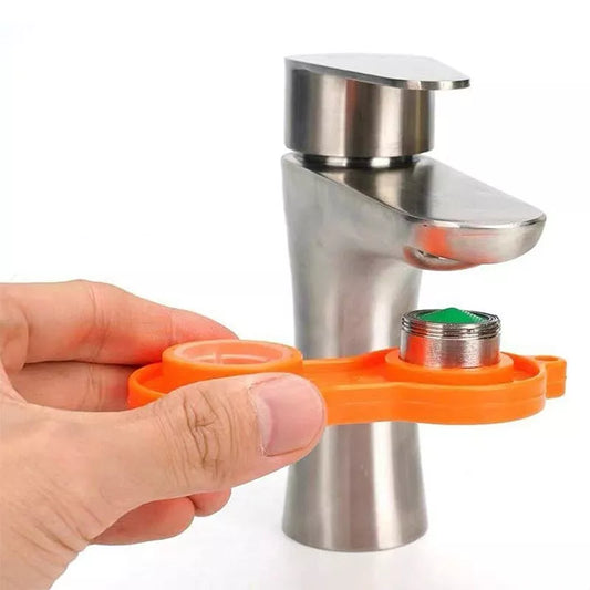 Faucet Bubbler Wrench - Universal Water Outlet Aerator Tool for Nozzle Filter Repair - Replacement Disassembly Spanner