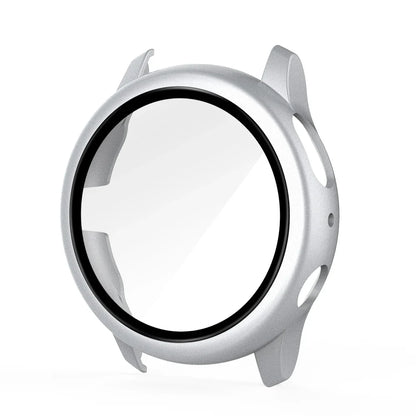 Samsung Galaxy Watch Active 2 Protective Case - Full Coverage Bumper with Tempered Glass Screen Protector for 40mm & 44mm