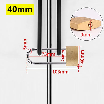 Same Key Copper Padlock – Wolf Head Brass Lock for Doors & Small Locks (20mm-40mm) with 3 Keys, Rust-Resistant