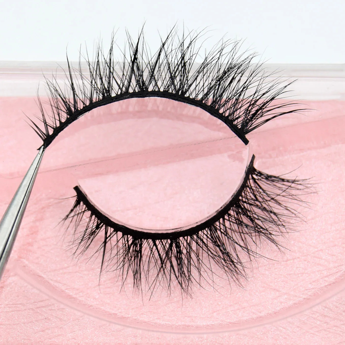 Visofree 13mm 3D Mink Eyelashes – Natural Long Handmade Cruelty-Free False Lashes for Makeup G04