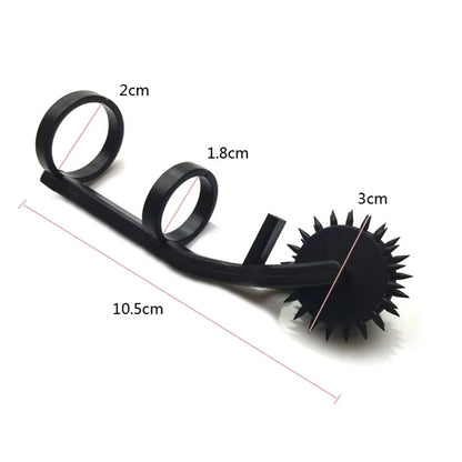 Stainless Steel Fetish Finger Needles Wheel — BDSM Wartenberg Pinwheel for Erotic Stimulation, Adult Sex Toy for Couples