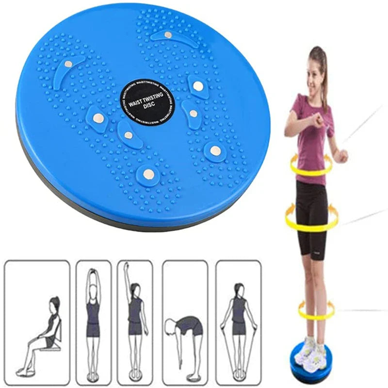 Magnet Waist Twisting Disc Fitness Balance Board - Weight Loss Trainer with Magnetic Massage - Wriggling Plate Twister Exercise Equipment