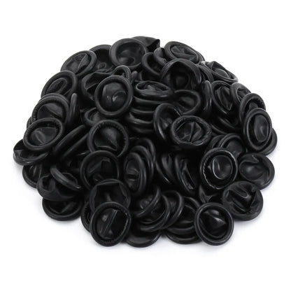 100PCS Disposable Latex Finger Cots – Non-Slip Anti-Static Rubber Finger & Thumb Protectors