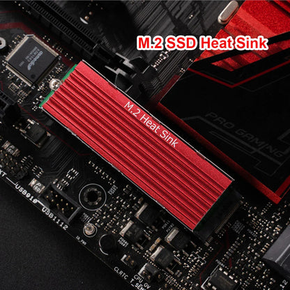 M.2 SSD HeatSink Aluminum Radiator - Thermal Cooling Pad for NVME NGFF M.2 2280 SSD, Desktop PC & PS5