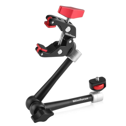 Upgraded 11" Adjustable Friction Articulating Magic Arm for DSLR, Monitor, Flash, LED Video Light, Vlog Cage, Tripod, Gimbal