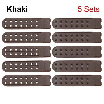 5 Sets Snapback Strap Replacement – 7-Hole Colorful Hat Repair Fastener Buckle Clip Extender for Baseball Caps