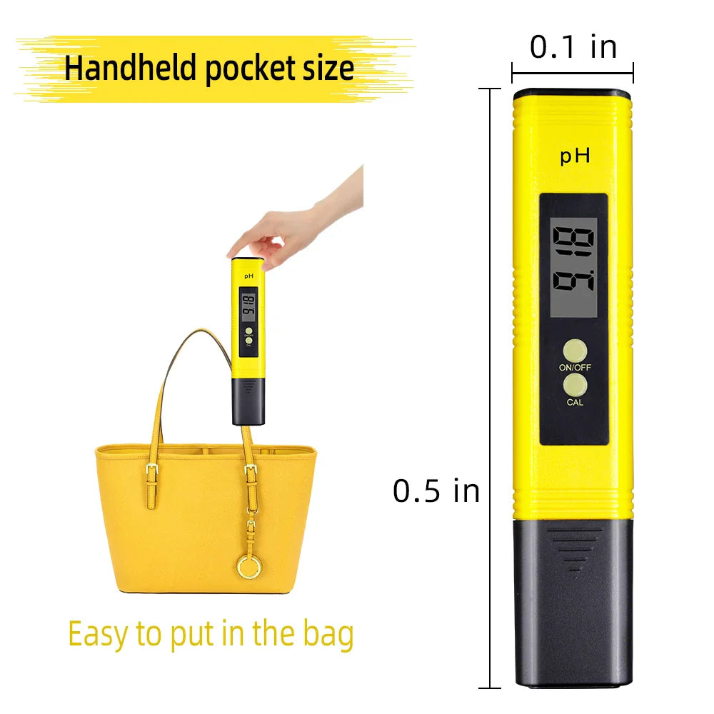 PH & TDS Meter Digital Water Quality Tester - 0-14 PH, 0-9990PPM, LCD Water Purity Analyzer for Aquarium & Filter