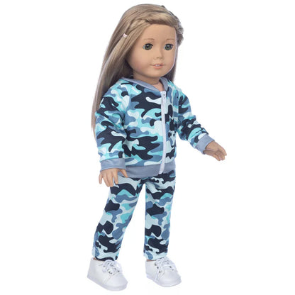 18-Inch Girl Doll Winter Coat — 43cm Baby Doll Jacket Outfit for Dressing