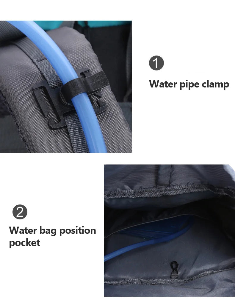 65L Large Camping Backpack — Waterproof Outdoor Hiking, Climbing & Trekking Mountaineering Sport Bag