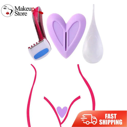 Bikini Shaving Stencil for Women — Intimate Pubic Hair Razor Shaping Tool