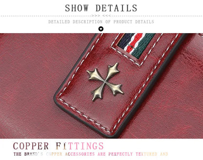 Fashion Small Leather Wallet for Women — Stylish Zipper & Hasp Card Holder, High-Quality Short Credit Card Purse