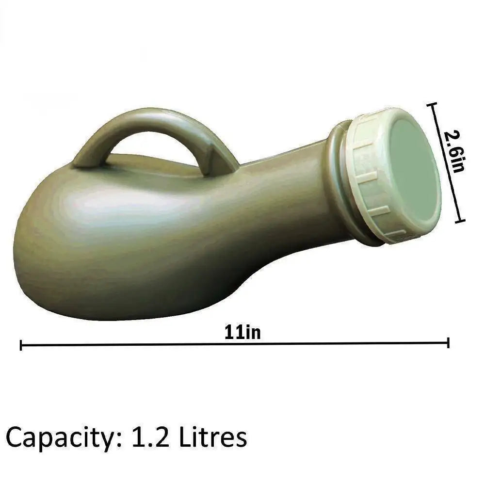 1000ml Portable Plastic Urinal Bottle with Cap - Mobile Toilet Aid for Travel, Camping, and Car Use
