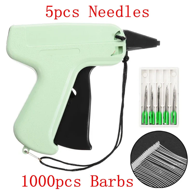 1000 Barbs & 5 Needles Tag Gun — DIY Garment Price Labeling & Sewing Craft Tool
