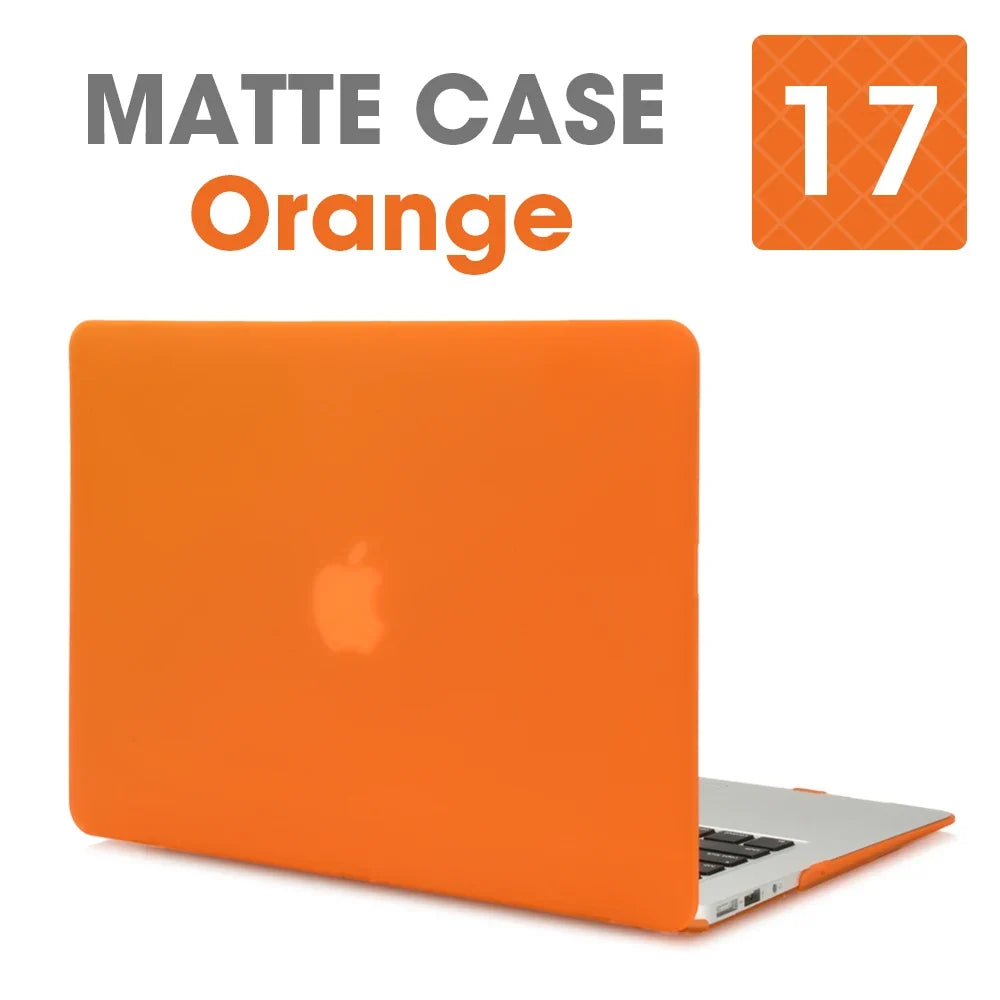 Matte Laptop Case Cover for MacBook Air & Pro - Slim Protective Hard Shell Case for 11 13 15 16 Inch Retina Touch Bar Models