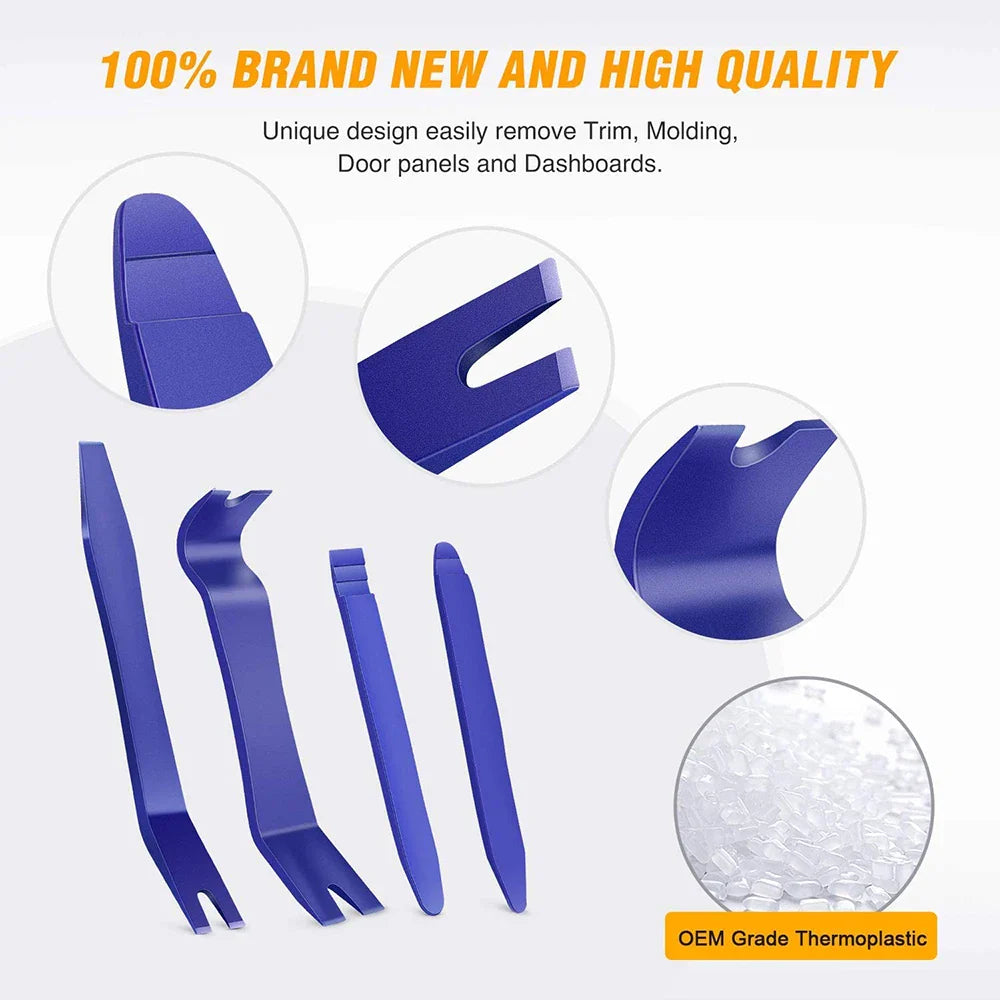 Car Door & Dashboard Removal Tool Kit – Prying Tools for Audio, Video, Navigation, and Panel Disassembly