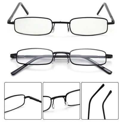 Mini Folding Computer & Reading Glasses – Portable Presbyopia Pen Glasses for Men & Women +1.0 to +4.0 with Storage Box