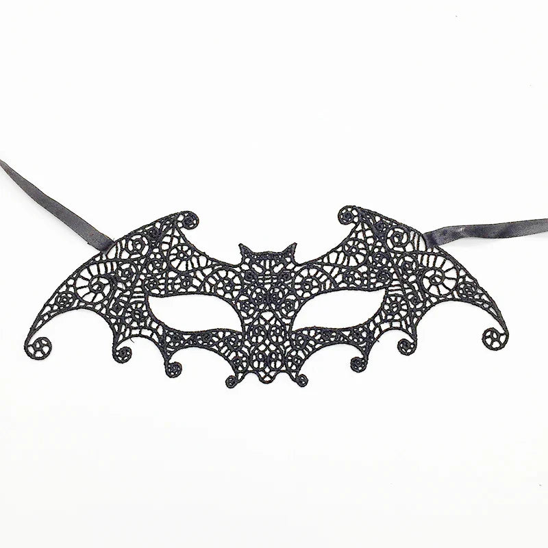 Sexy Lace Eye Mask for Women — Venetian Masquerade, Halloween & Carnival Half-Face Cosplay Party Mask