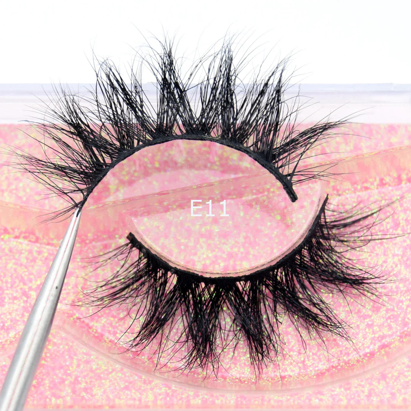 Visofree 3D Mink Eyelashes – Thick Handmade Full Strip Cruelty-Free False Lashes for Makeup M56