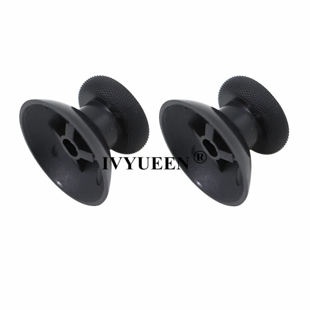 IVYUEEN 100PCS Black Analog Stick Caps – Thumb Grip Covers for PS5, PS4, PS3 & Xbox Controllers