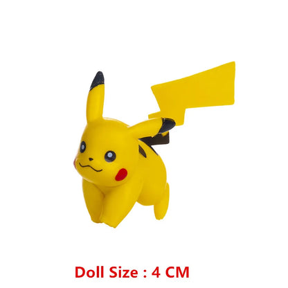Pokemon 4-13cm Anime Figures – Pikachu, Mewtwo, Charmander, Blastoise Action Model Toy Gifts