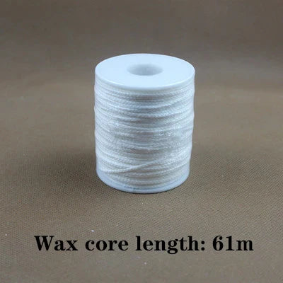 Smokeless Candle Wicks – Pre-Waxed Cotton Core with Metal Sustainer Tabs, 2.6-20cm for DIY Handmade Candle Making