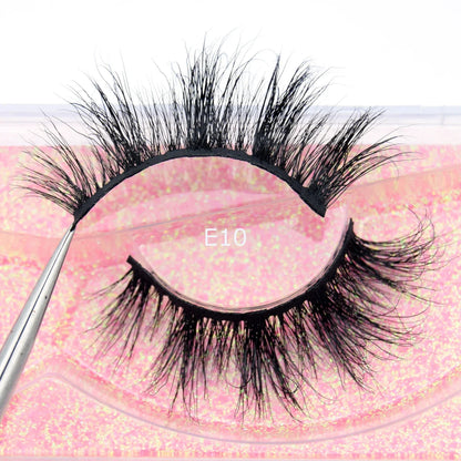 Visofree 3D Mink Eyelashes – Thick Handmade Full Strip Cruelty-Free False Lashes for Makeup M56