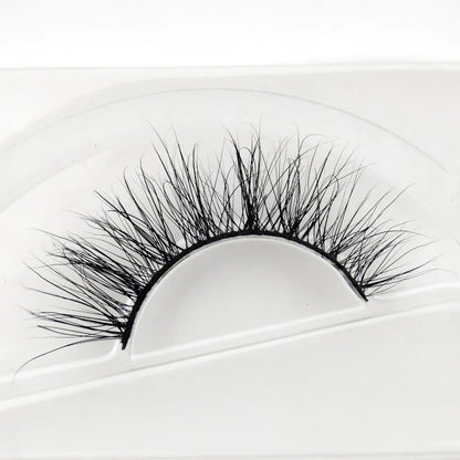 Visofree 3D Mink Eyelashes – Thick Handmade Full Strip Cruelty-Free False Lashes for Makeup M56
