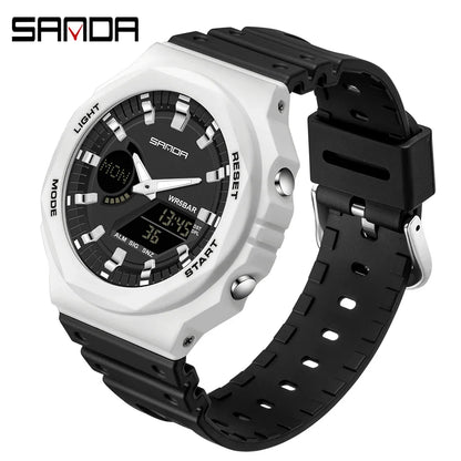 SANDA LED Digital Sports Watch – Waterproof Military Outdoor Watch for Men, Women & Teens