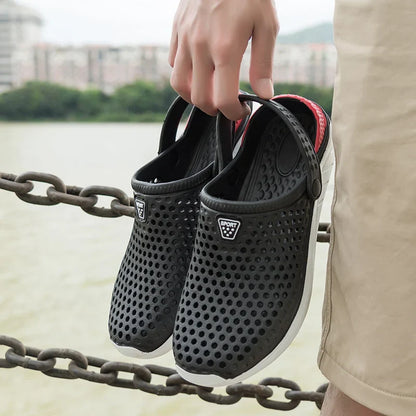 Unisex Fashion Beach Sandals – Waterproof Anti-Slip Flip Flops with Thick Sole for Men & Women