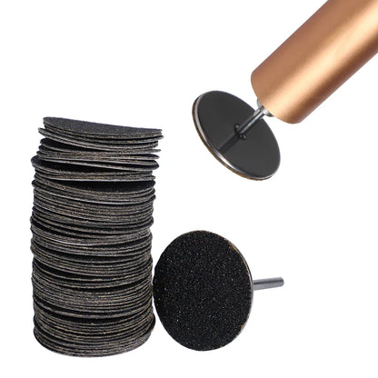 Foot Dead Skin Sandpaper Smart Wheel Pedicure Disc | Replaceable Sandpaper for Callus and Cuticle Removal | 25MM Manicure Tool