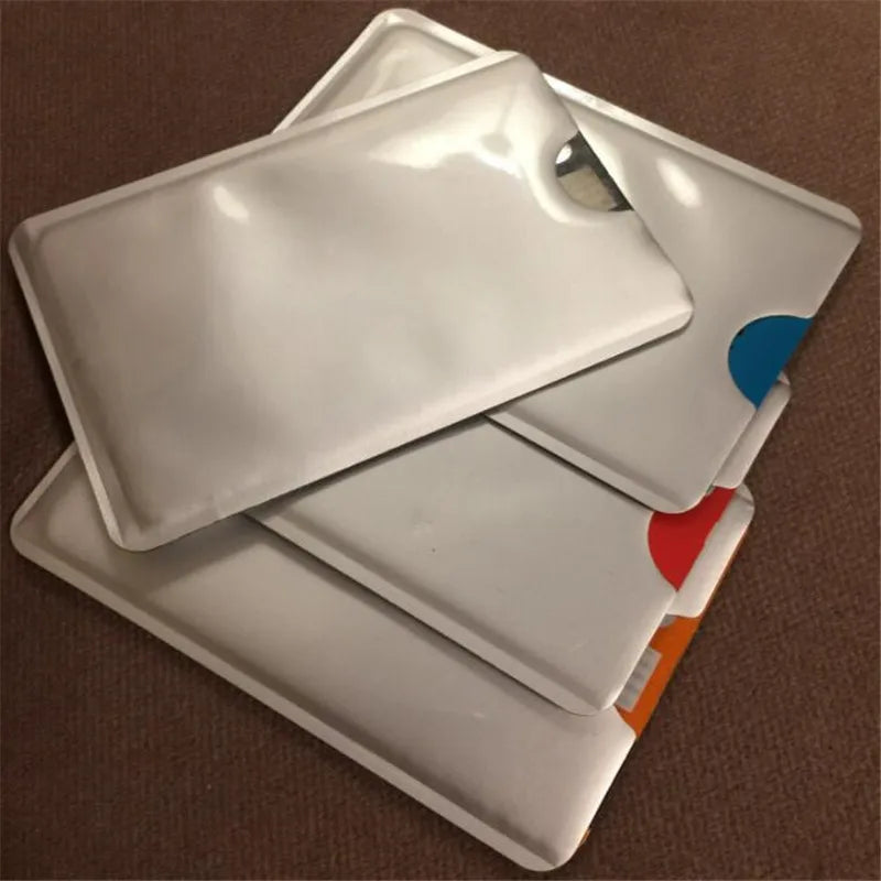 20PCS RFID Card Holder Sleeves - NFC Blocking Aluminum Metal Credit Card Protector Case