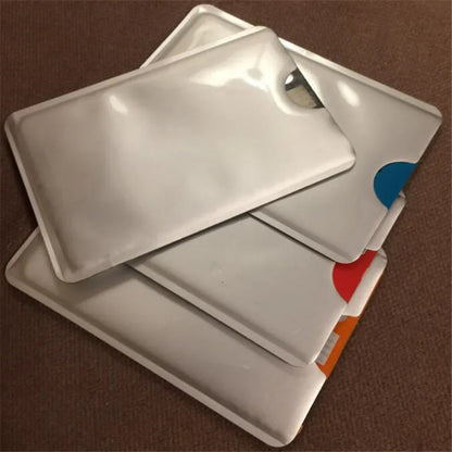 20PCS RFID Card Holder Sleeves - NFC Blocking Aluminum Metal Credit Card Protector Case