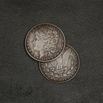 Steel Morgan Dollar Coin (3.8cm) – Magic Trick Prop for Appearing & Disappearing Coin Performances