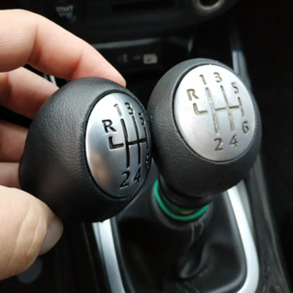 Upgrade Your Drive: 6-Speed Leather Gear Shift Knob Handleball - Compatible with Renault Megane MK3, Clio, Laguna, Nissan Interstar, Vauxhall Vivaro, Movano