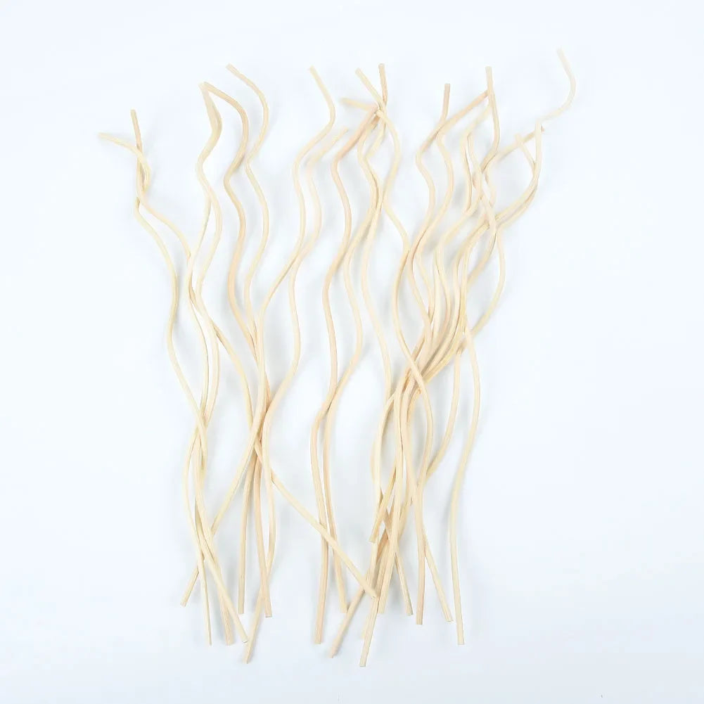 20PCS Diffuser Sticks – Long Wavy Rattan Reed Replacement for Fragrance Diffuser, Air Freshener Accessory