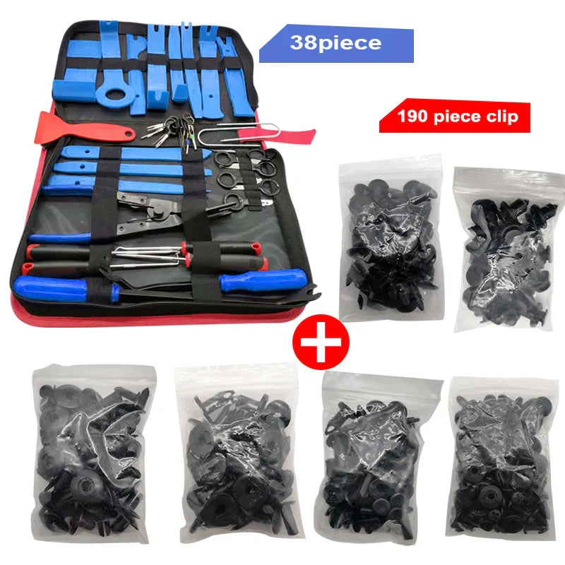 Car Interior Disassembly Kit – Plastic Trim Removal Tools & Clip Puller Set for DIY Auto Panel Work