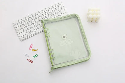 2024 Cute A5/A6 Zip Bag Journal & Agenda Notebook – DIY Photocard Binder Organizer for School Stationery Gift
