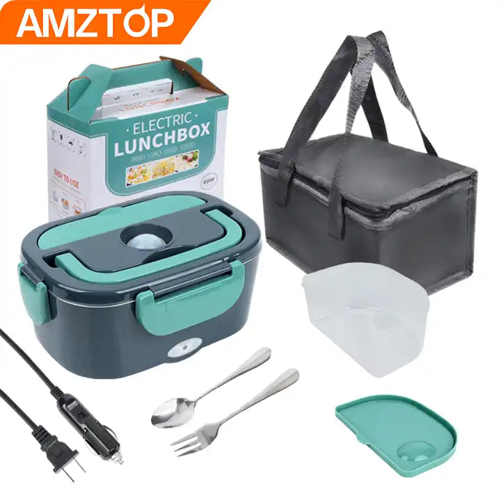 1.5L Portable Electric Stainless Steel Food Warmer Lunch Box
