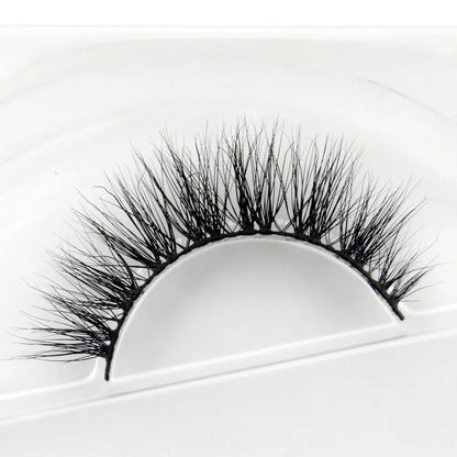 Visofree 3D Mink Eyelashes – Thick Handmade Full Strip Cruelty-Free False Lashes for Makeup M56